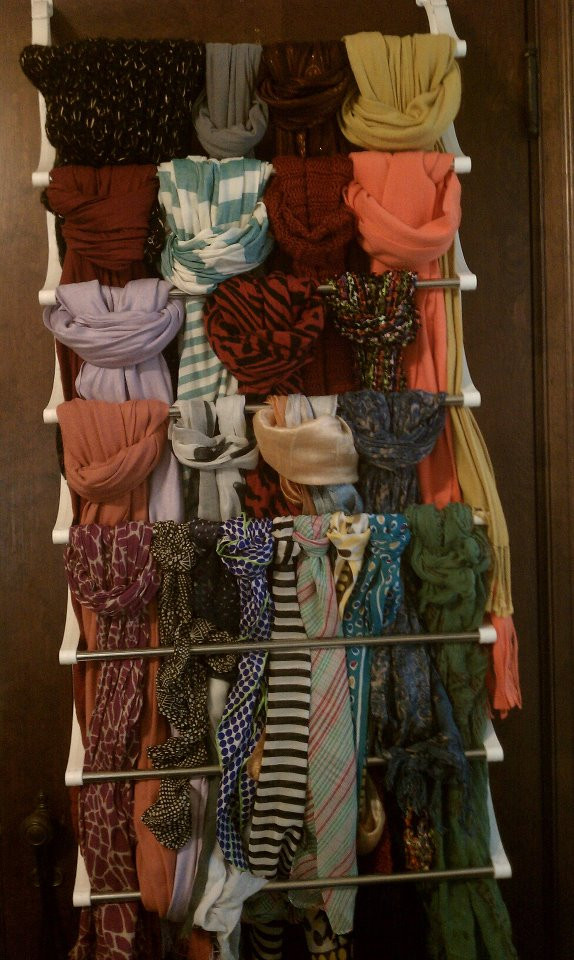 Best ideas about DIY Scarf Organizer
. Save or Pin 15 DIY Scarf Organizer Ideas Now.