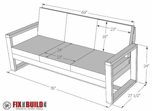 Best ideas about DIY Sectional Sofa Frame Plans
. Save or Pin How to Build a DIY Modern Outdoor Sofa Now.