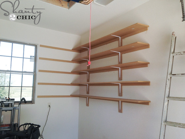 Best ideas about DIY Shelves Garage
. Save or Pin Super Easy DIY Garage Shelves Shanty 2 Chic Now.