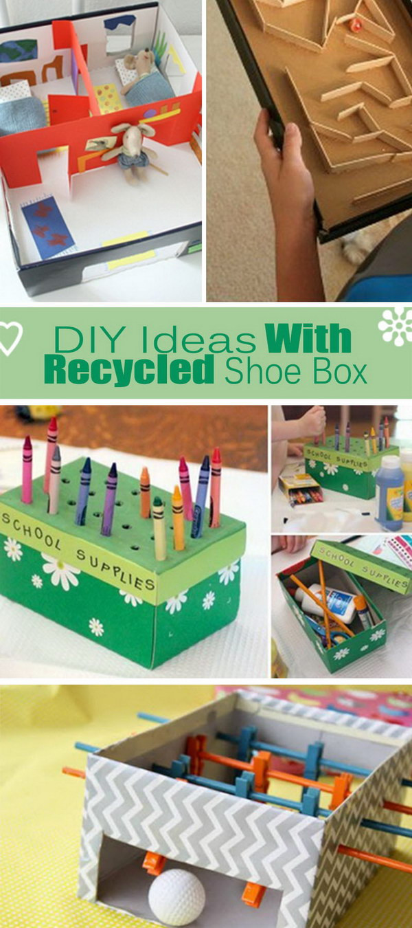 Best ideas about DIY Shoe Box
. Save or Pin DIY Ideas With Recycled Shoe Box Hative Now.