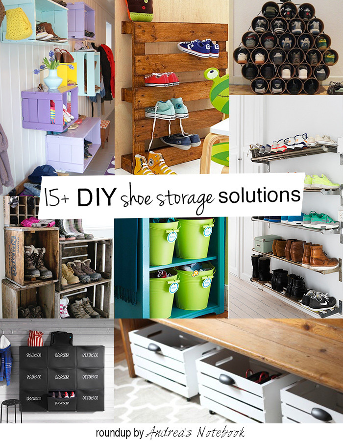 Best ideas about DIY Shoe Organizing Ideas
. Save or Pin DIY family shoe storage solutions Andrea s Notebook Now.