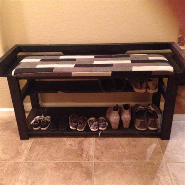 Best ideas about DIY Shoe Rack Bench
. Save or Pin DIY Pallet Entry Bench Shoe Rack Now.