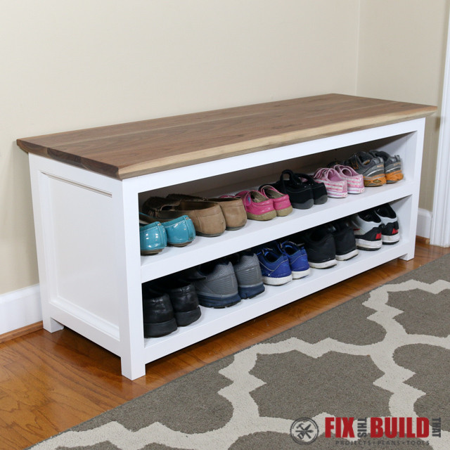 Best ideas about DIY Shoe Rack Bench
. Save or Pin Entryway Shoe Bench Now.