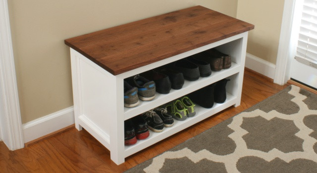 Best ideas about DIY Shoe Rack Bench
. Save or Pin DIY Adjustable Shoe Storage Bench Now.