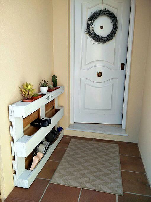 Best ideas about DIY Shoe Rack By Front Door
. Save or Pin DIY Easy Pallet Shoe Rack KreativK Now.