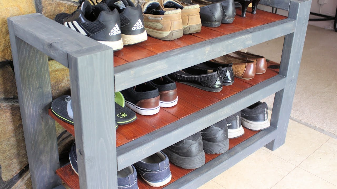 Best ideas about DIY Shoe Rack By Front Door
. Save or Pin Shoe Rack Shelf DIY Custom Now.
