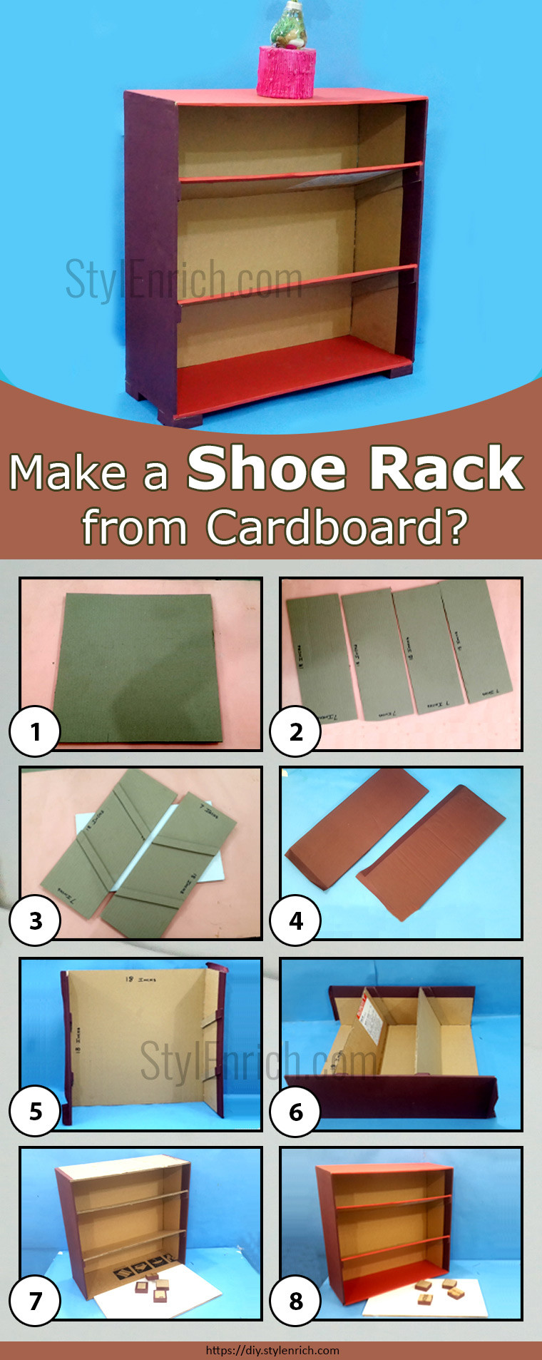 Best ideas about DIY Shoe Rack Cardboard
. Save or Pin How to Make a DIY Shoe Rack from Waste Cardboard Now.