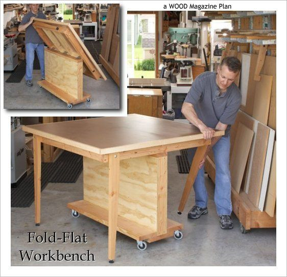 Best ideas about DIY Shop Table
. Save or Pin diy shop table Fold Flat Workbench garage Now.