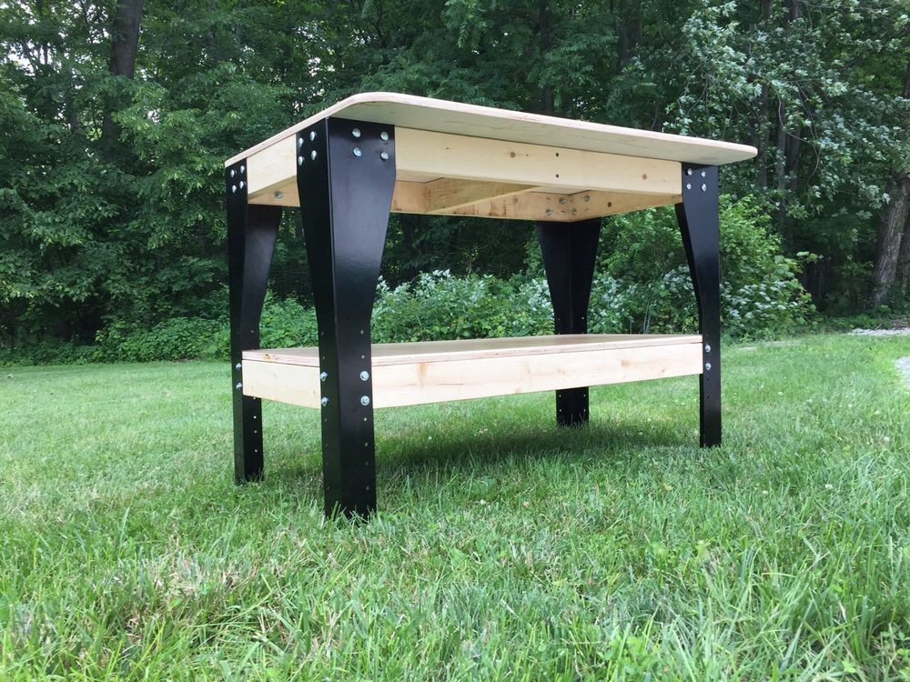 Best ideas about DIY Shop Table
. Save or Pin DIY Custom Workbench Wooden Shelf Garage Shop Workshop Now.