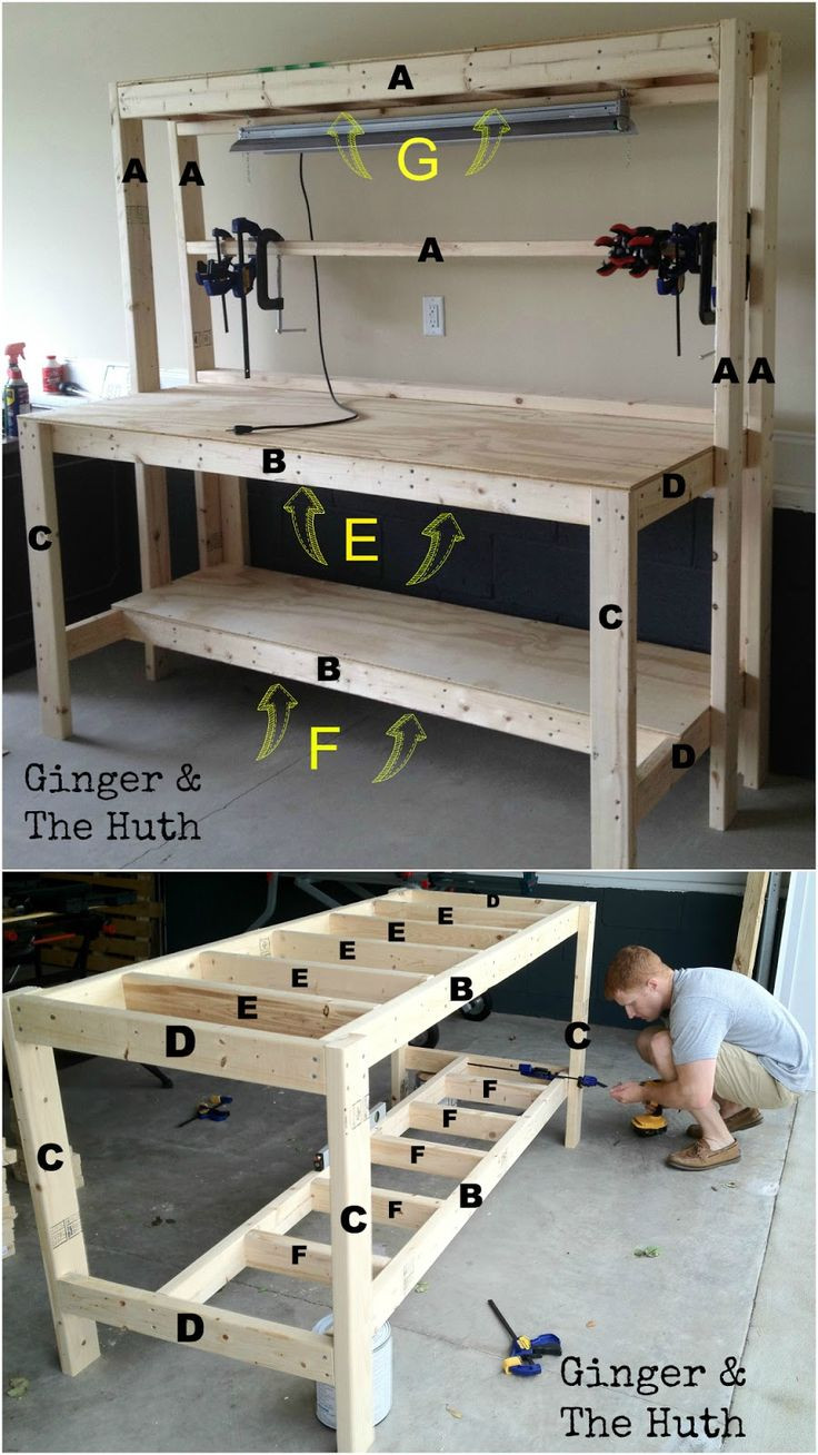 Best ideas about DIY Shop Table
. Save or Pin Ginger & The Huth DIY Work Bench Now.