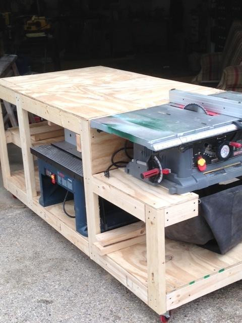 Best ideas about DIY Shop Table
. Save or Pin Work bench Woodworking creation by Boone s Woodshed Now.