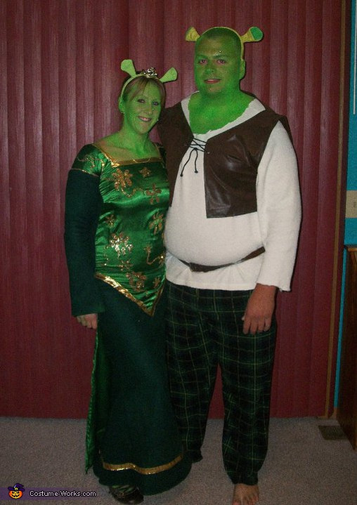 Best ideas about DIY Shrek Costume
. Save or Pin Shrek and Fiona Couple Halloween Costume Now.