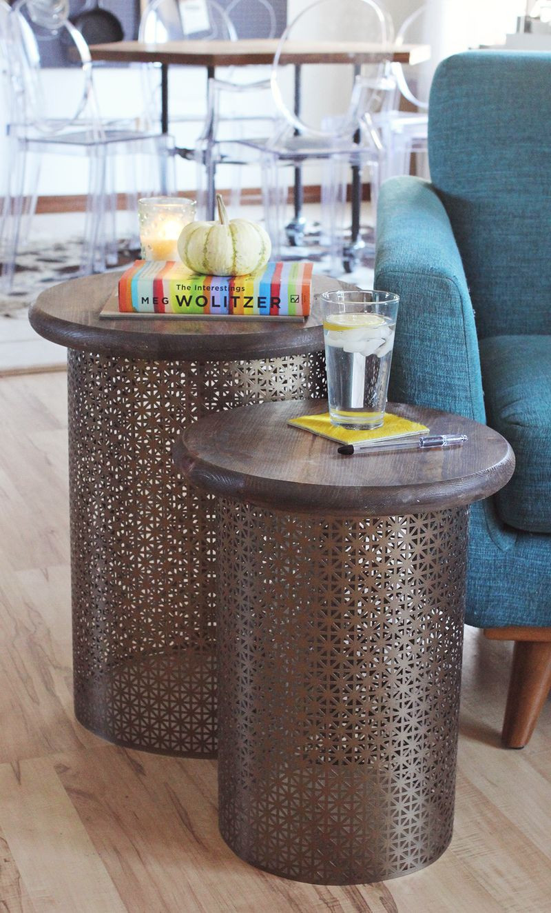Best ideas about DIY Side Tables
. Save or Pin DIY Brass Side Tables – A Beautiful Mess Now.