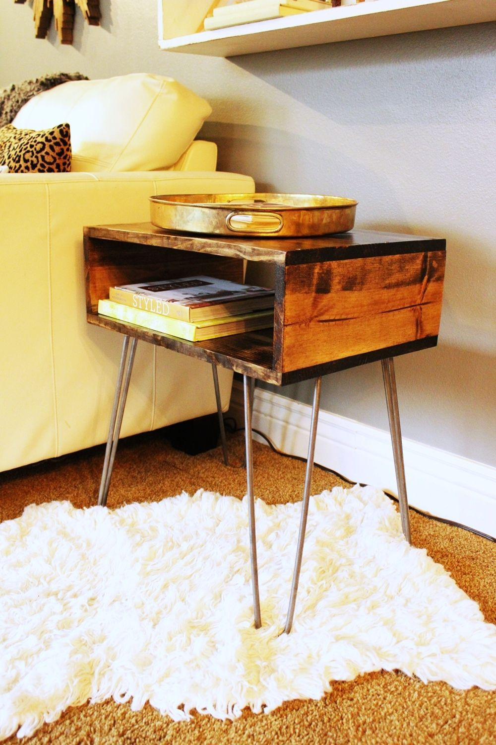 Best ideas about DIY Side Tables
. Save or Pin DIY Hairpin Leg Side Table Now.