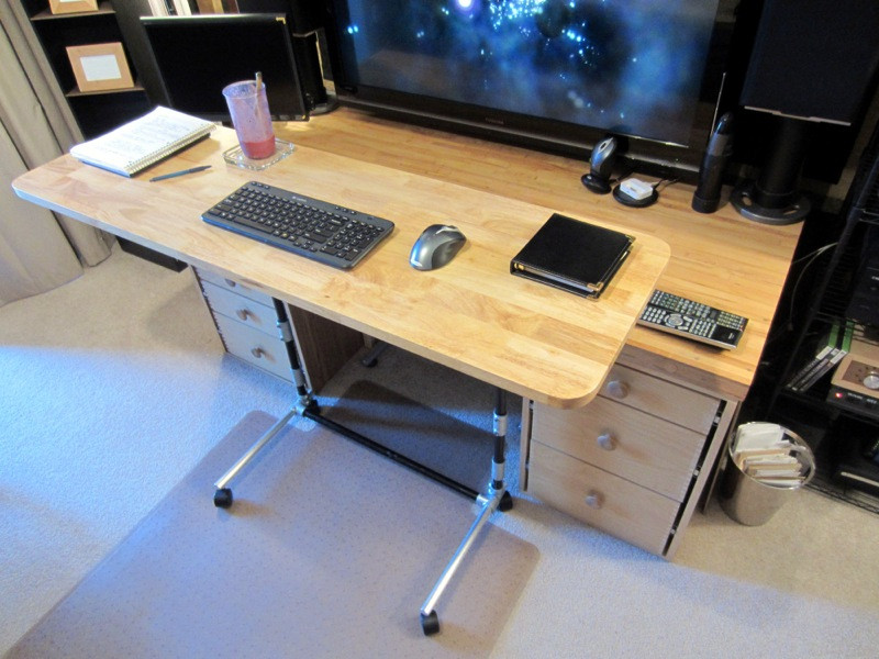 Best ideas about DIY Sit Stand Desk Plans
. Save or Pin Sit Stand Adjustable Height puter Desk Now.
