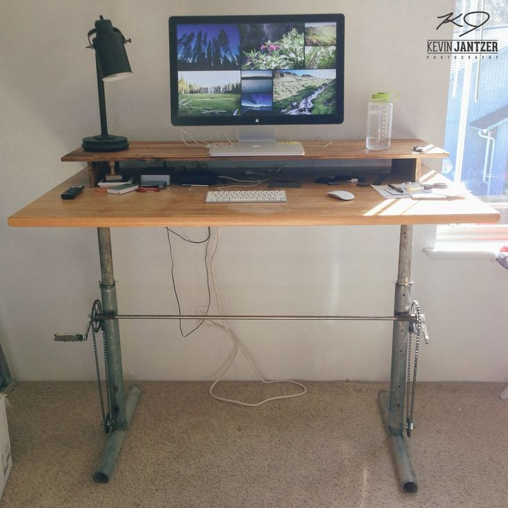 Best ideas about DIY Sit Stand Desk Plans
. Save or Pin DIY adjustable standing desk for under $100 Now.