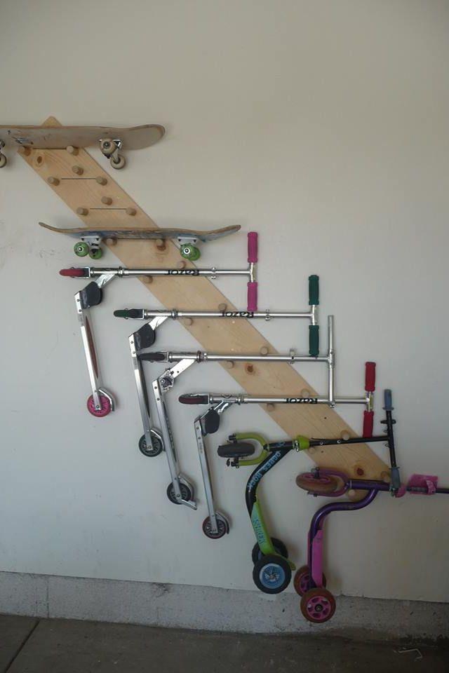 Best ideas about DIY Skateboard Rack
. Save or Pin Scooter skateboard holder For the Home Now.