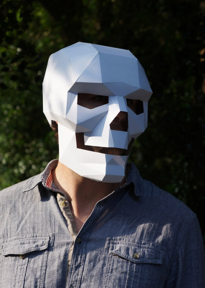 Best ideas about DIY Skull Mask
. Save or Pin Polygon skull mask Out of Cardboard Now.