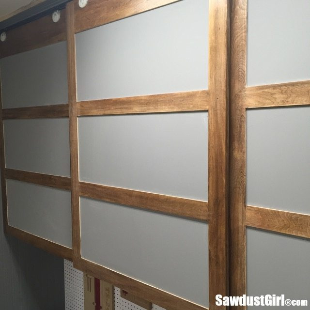 Best ideas about DIY Sliding Cabinet Door Track
. Save or Pin Easy DIY Sliding Doors for Cabinets Sawdust Girl Now.