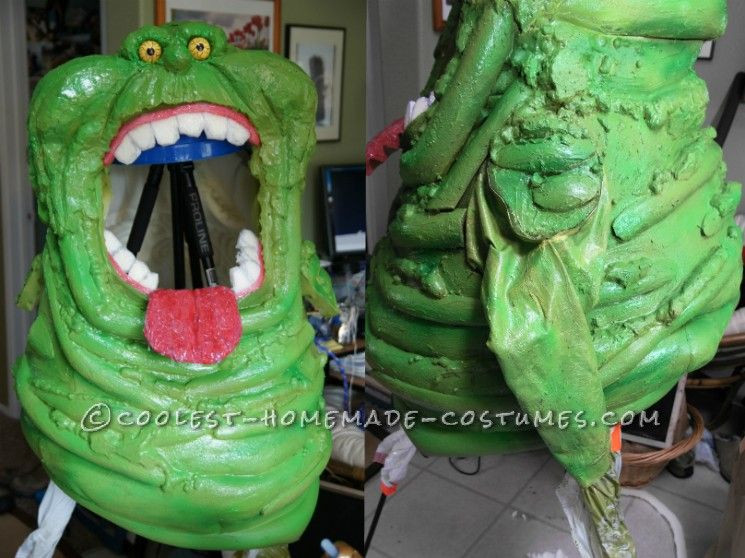 Best ideas about DIY Slimer Costume
. Save or Pin Awesome Homemade Slimer Costume from Ghostbusters Now.