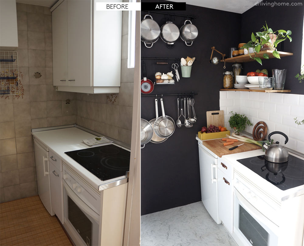 Best ideas about DIY Small Kitchen Ideas
. Save or Pin Diy small kitchen remodel before and after our kitchen Now.