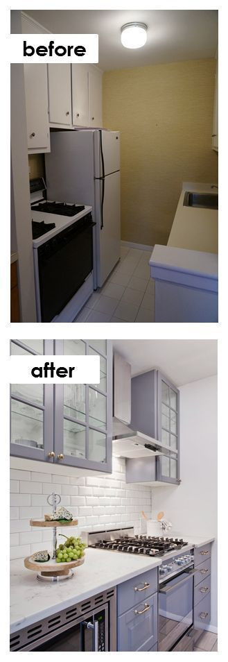Best ideas about DIY Small Kitchen Ideas
. Save or Pin Small Kitchen DIY Ideas Before & After Remodel Now.