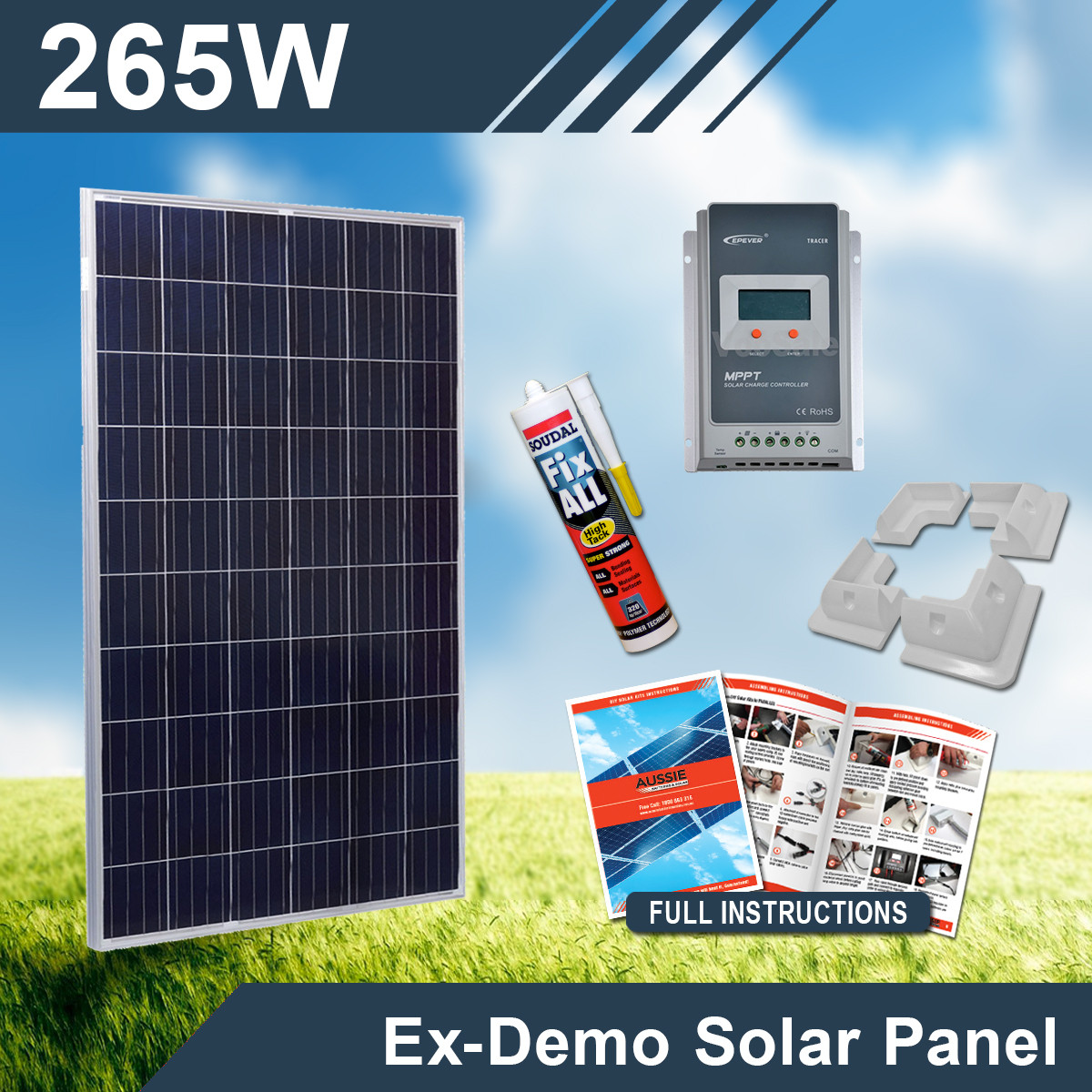 Best ideas about DIY Solar Kit
. Save or Pin 265W 12V Ex Demo plete DIY Solar Kit Now.