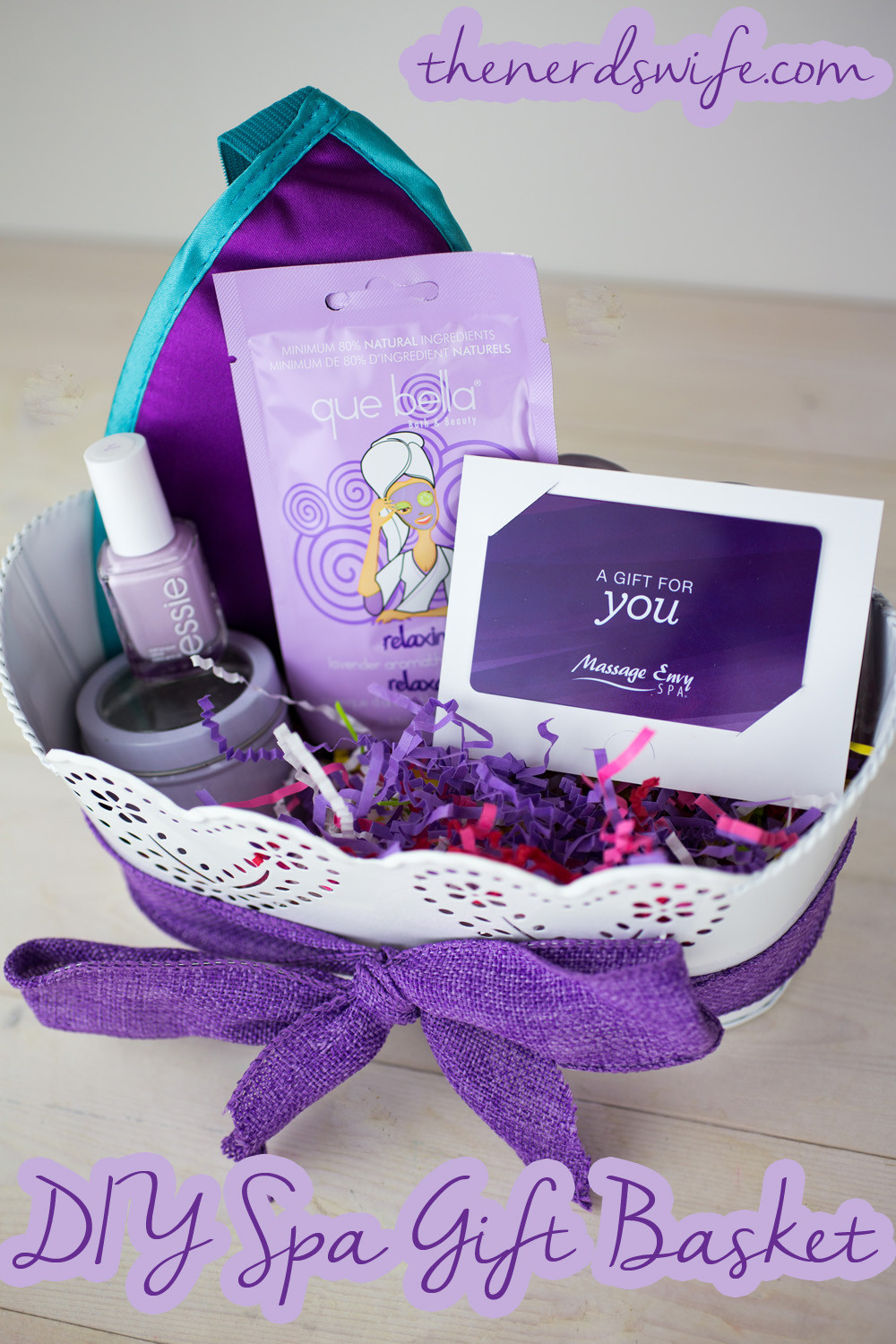 Best ideas about DIY Spa Gift Basket
. Save or Pin DIY Spa Gift Basket The Nerd s Wife Now.
