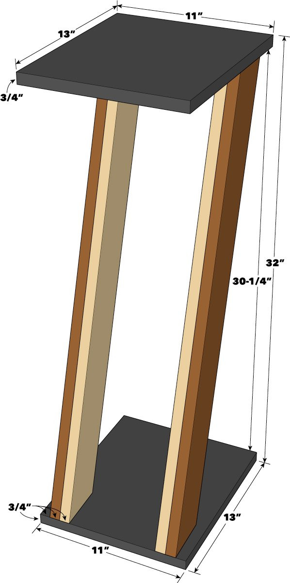 Best ideas about DIY Speaker Stands
. Save or Pin Saturday Morning Workshop How To Build Speaker Stands Now.