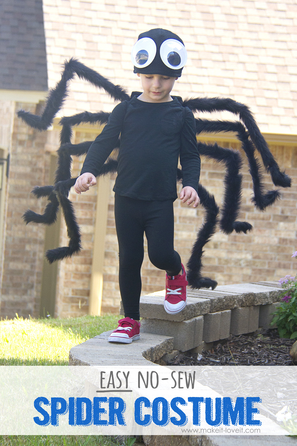 Best ideas about DIY Spider Costume
. Save or Pin DIY Easy NO SEW Spider Costume one to GIVE Now.