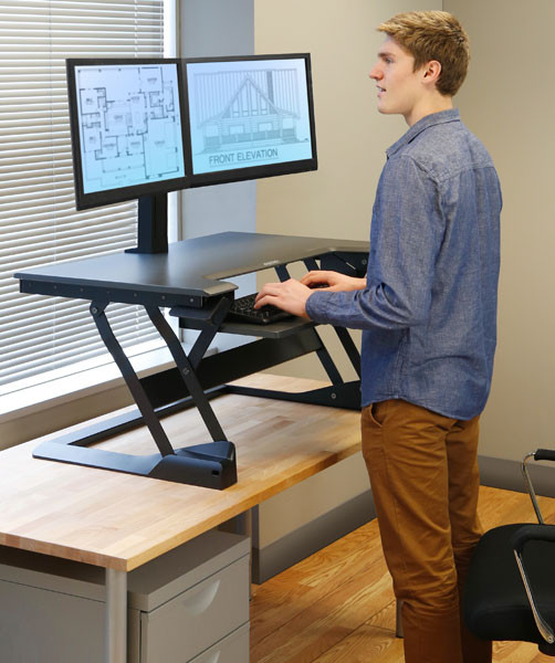 Best ideas about DIY Standing Desk Converter
. Save or Pin Standing Desk Converter An easy way to try a standing desk Now.