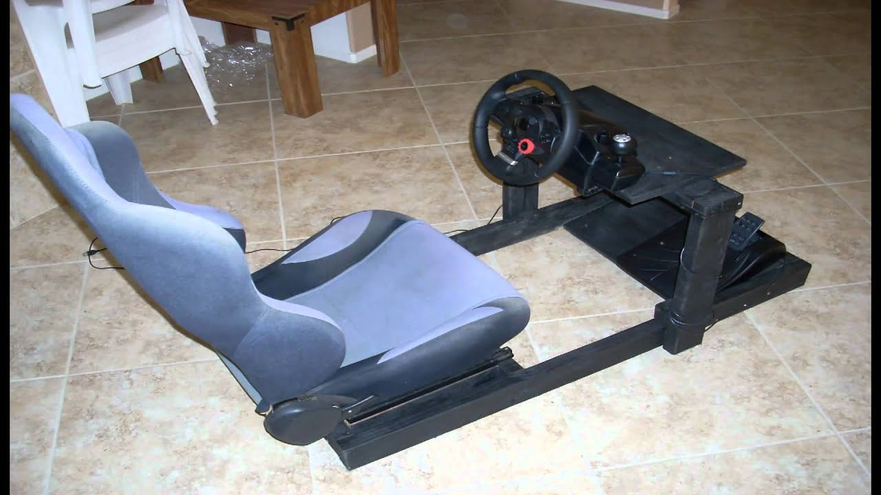 Best ideas about DIY Steering Wheel Stand
. Save or Pin DIY Gran Turismo Logitech steering wheel stand cockpit Now.