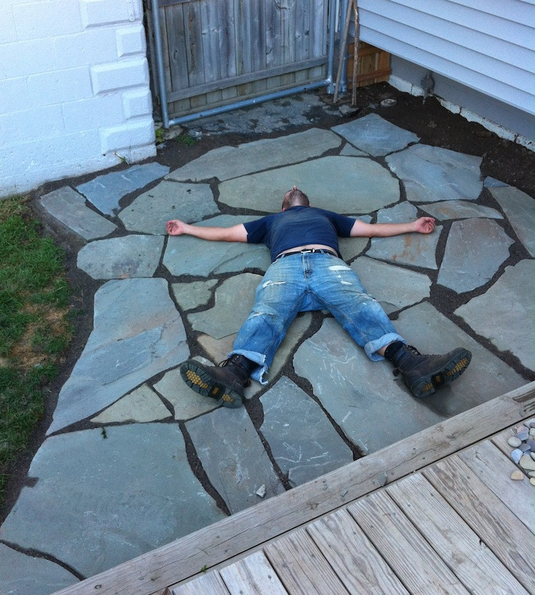 Best ideas about Diy Stone Patio
. Save or Pin The 12 hour DIY Flagstone Patio Now.