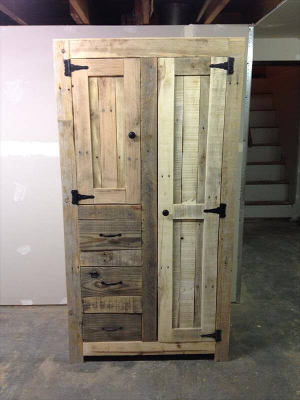 Best ideas about DIY Storage Cabinet
. Save or Pin DIY Pallet Cabinet for Storage – 101 Pallets Now.