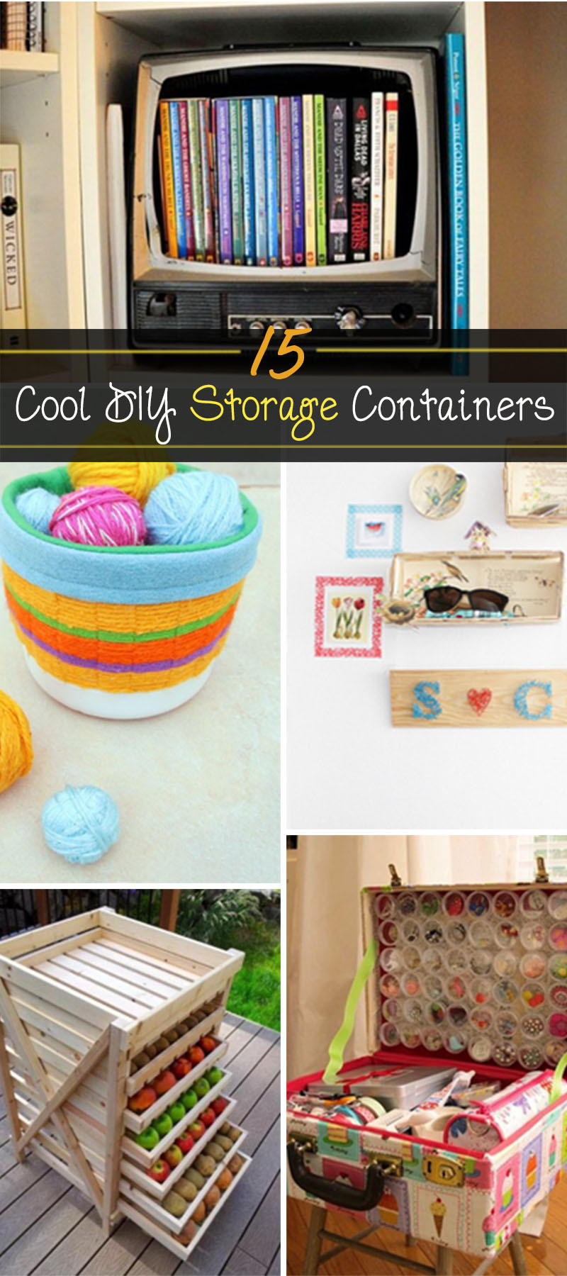 Best ideas about DIY Storage Containers
. Save or Pin 15 Cool DIY Storage Containers Hative Now.
