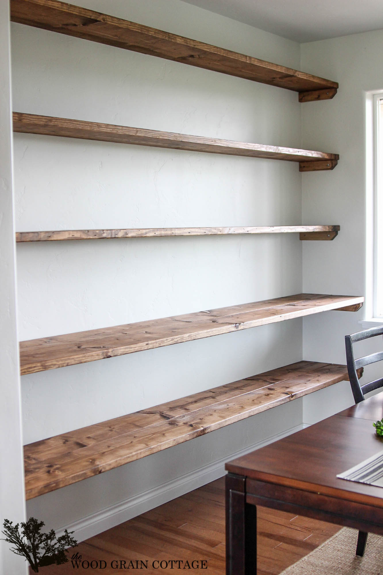 Best ideas about DIY Storage Shelves Plans
. Save or Pin DIY Dining Room Open Shelving The Wood Grain Cottage Now.