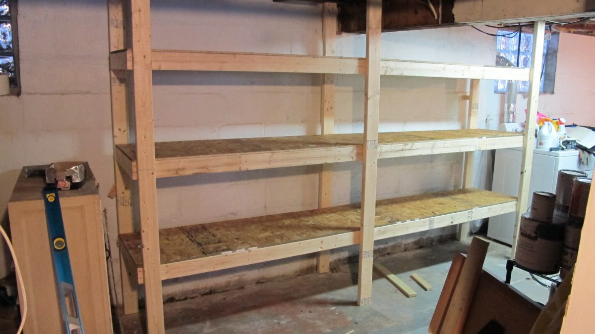 Best ideas about DIY Storage Shelves Plans
. Save or Pin DIY Basement Shelves In A Day Now.