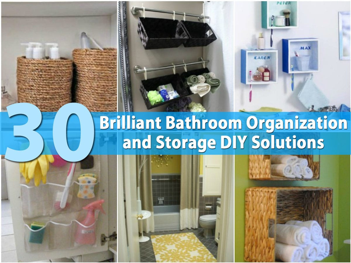 Best ideas about DIY Storage Solutions
. Save or Pin 30 Brilliant Bathroom Organization and Storage DIY Now.