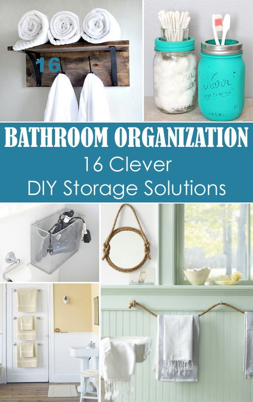 Best ideas about DIY Storage Solutions
. Save or Pin Small Bathroom Organization 16 Clever DIY Storage Now.