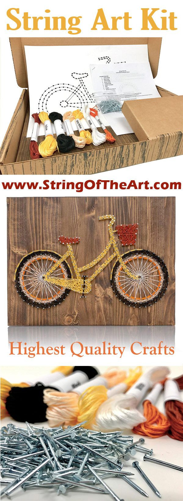 Best ideas about DIY String Art Kit
. Save or Pin 114 best images about DIY String Art Kits on Pinterest Now.