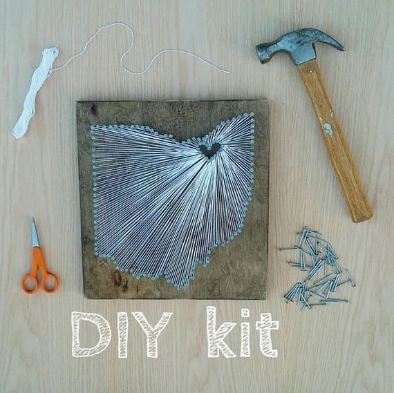 Best ideas about DIY String Art Kit
. Save or Pin DIY Ohio String Art Kit State string Art Kit Ohio Nail Art Now.