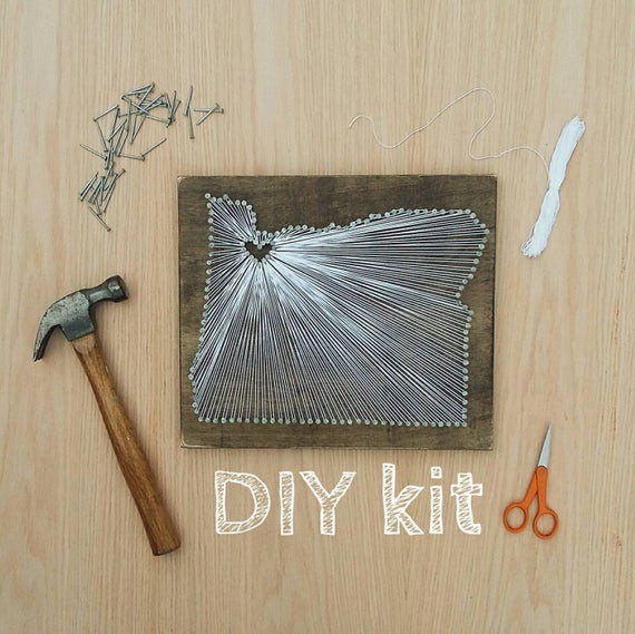 Best ideas about DIY String Art Kit
. Save or Pin DIY Oregon String Art Kit State string Art Kit Oregon Nail Now.