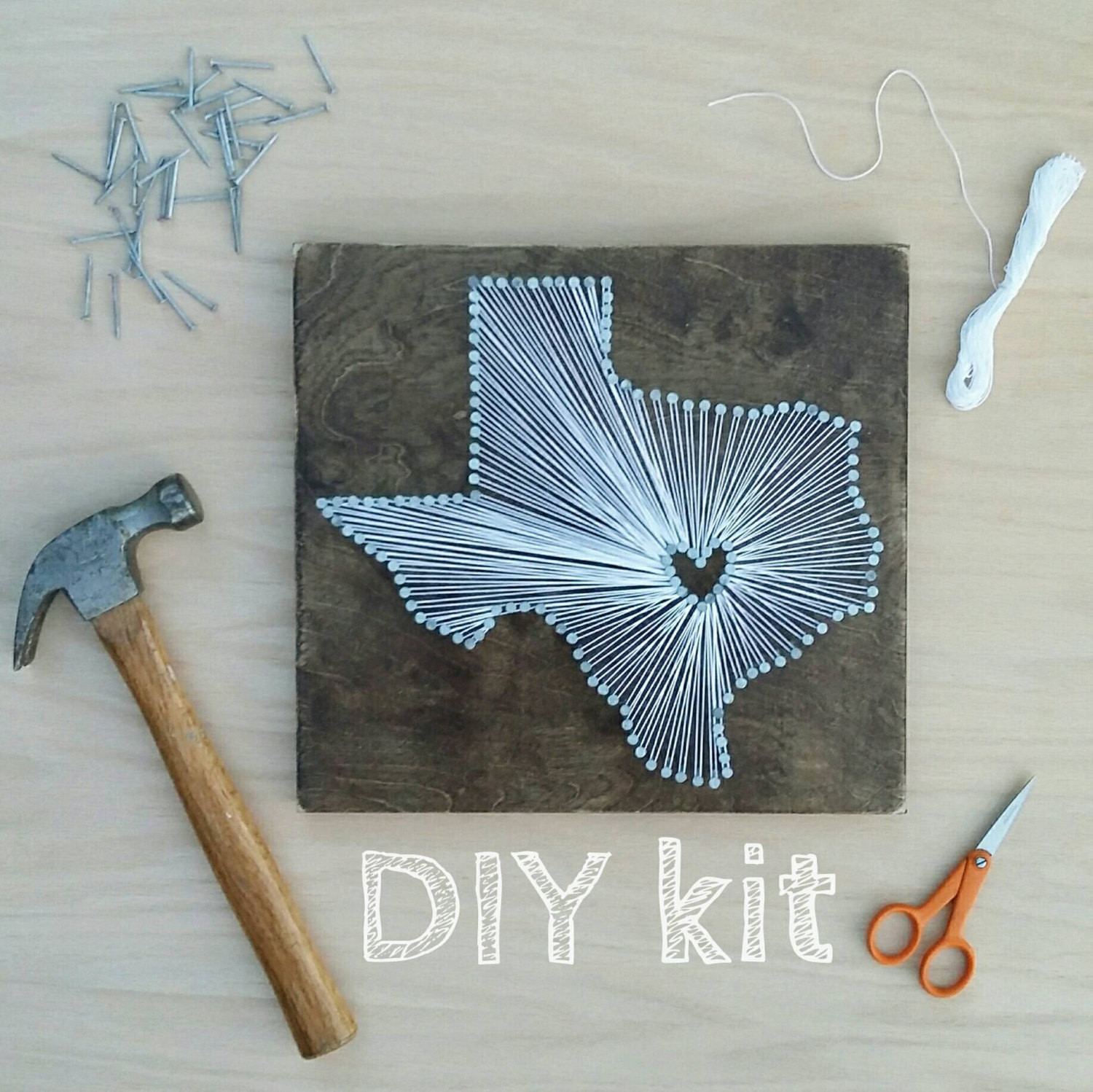 Best ideas about DIY String Art Kit
. Save or Pin DIY Texas String Art Kit State String Art Kit Texas Nail Now.