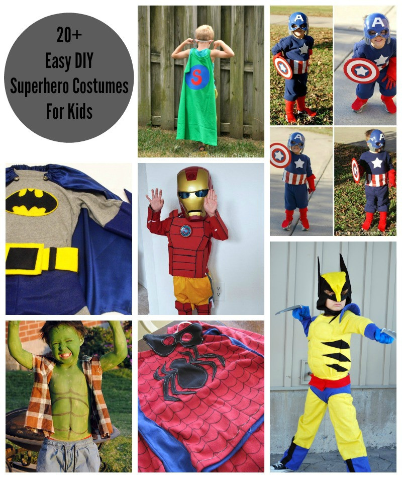 Best ideas about DIY Superhero Costume For Kids
. Save or Pin 20 Easy DIY Superhero Halloween Costumes For Kids Now.