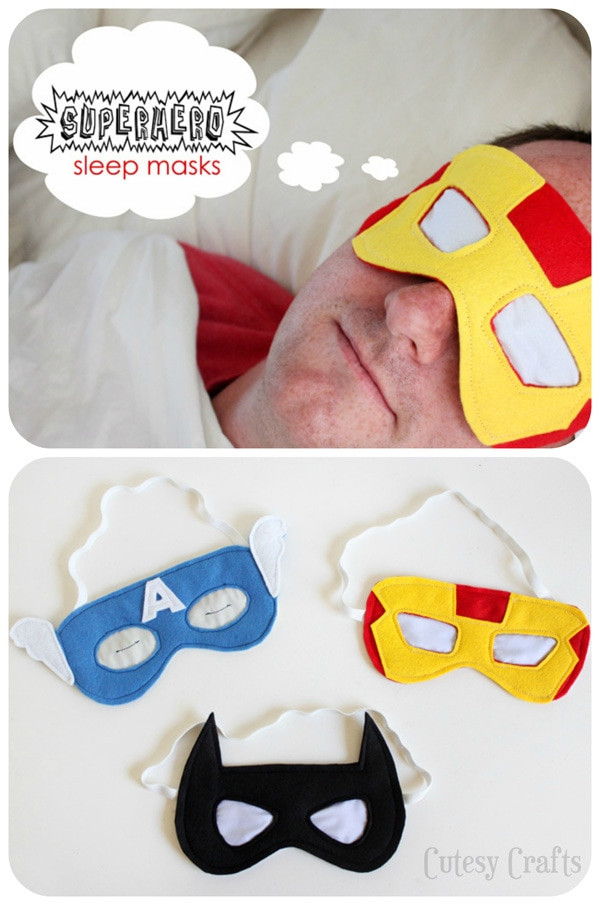 Best ideas about DIY Superhero Masks
. Save or Pin Superhero Sleep Masks and More Homemade Father s Day Gift Now.