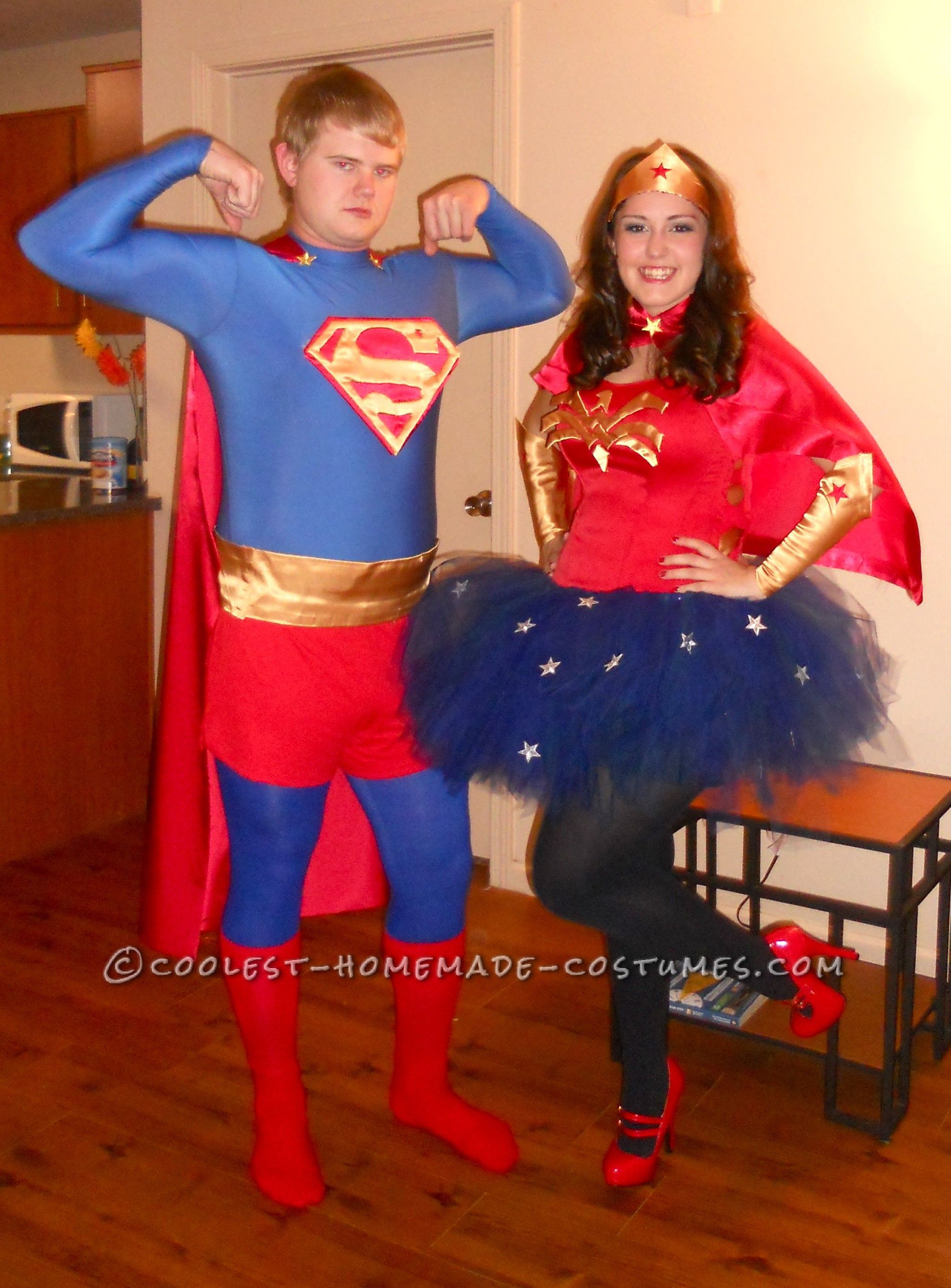 Best ideas about DIY Superman Costume
. Save or Pin Coolest Homemade Superman and Wonder Woman Couples Now.