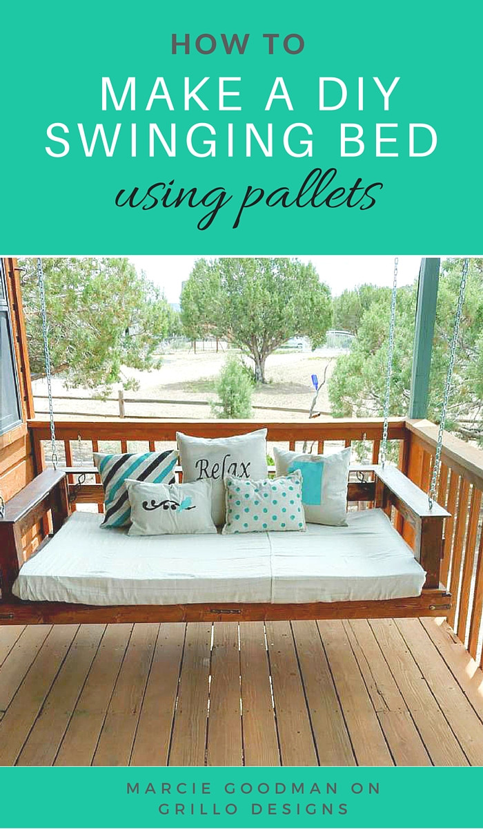 Best ideas about DIY Swing Bed
. Save or Pin DIY Pallet Swing Bed • Grillo Designs Now.