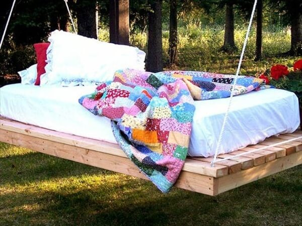 Best ideas about DIY Swing Bed
. Save or Pin Recycle Used Pallets into Unique Pieces of Furniture Now.