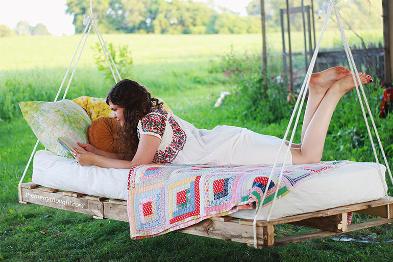 Best ideas about DIY Swing Bed
. Save or Pin DIY Pallet Swing Bed The Merrythought Now.
