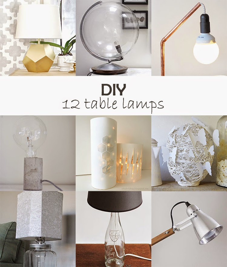 Best ideas about DIY Table Lamps
. Save or Pin DIY Monday Table lamps Ohoh Blog Now.